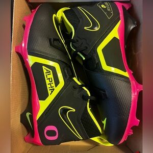 Nike Oregon Ducks Alpha Menace Pro 3 WD SMU P Size 11 Wide Football Cleats Black